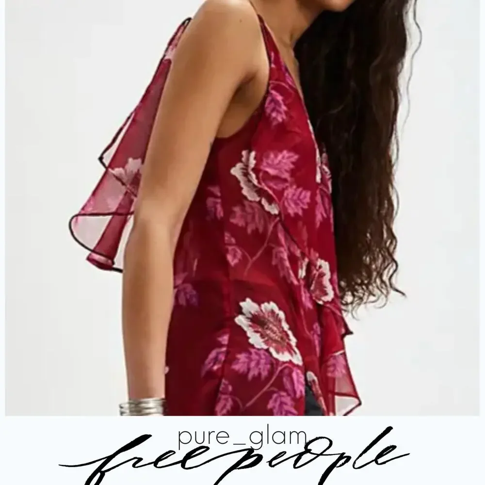 Free People sheer maxi top